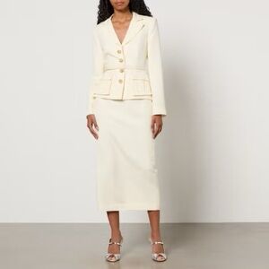 Self-Portrait Tailored Twill Midi Dress - US 10